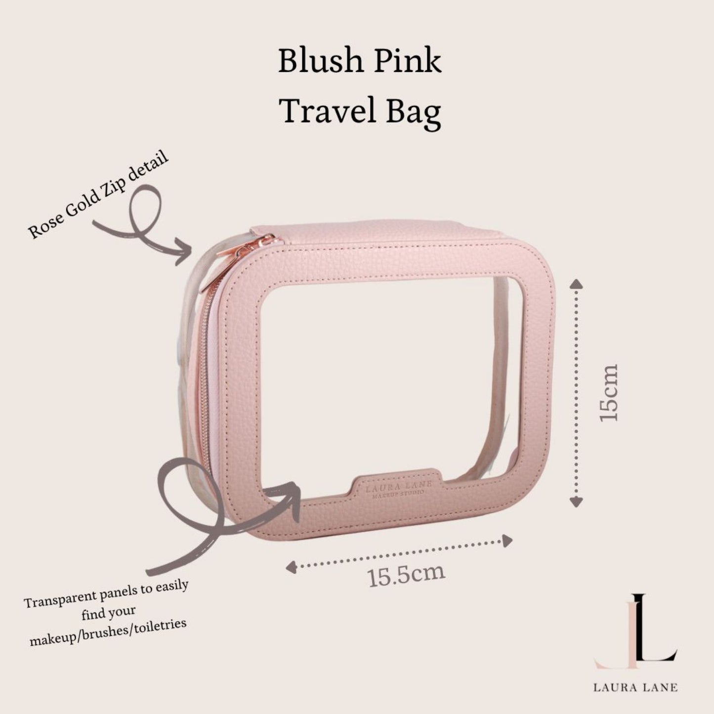 Laura Lane Makeup Travel Bag